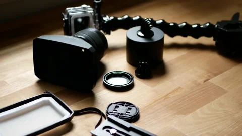 Camera gear 3 Stock Footage 202095908