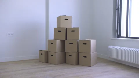 Camera Glides Into Bright New Room Through Doorway Stock Footage 313347452