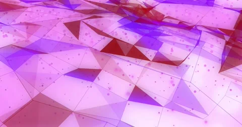 Camera gliding ahead, lowpoly terrain shifting hue, sheer layers adding depth Stock Footage 328331132