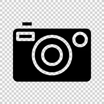 Camera Glyph Icon. Editable Stroke. Can be used for websites and mobile apps. Illustrazione stock