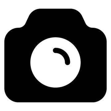 Camera glyph icon vector illustration isolated on white background Stock Illustration