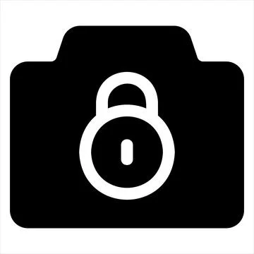 Camera glyph icon vector illustration isolated on white background Stockillustratie