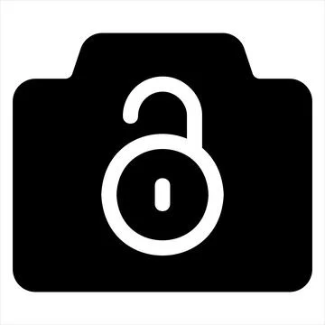 Camera glyph icon vector illustration isolated on white background Stockillustratie