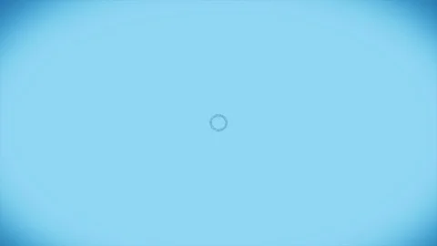 Camera is going to the pouring water circle on blue background (slow motion Stock Footage 86773369