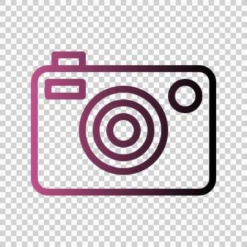 Camera Gradient Icon. Editable Stroke. Can be used for websites and mobile Stock Illustration