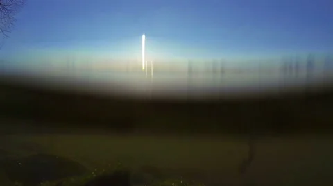 The camera on the half in the river Stock Footage 48072030