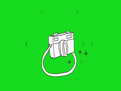 camera - Hand-Drawn - Animation - Green ... | Stock Video | Pond5