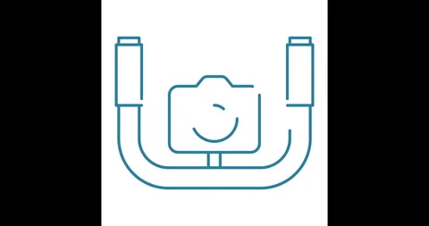 Camera with holder Stock Footage 314206659
