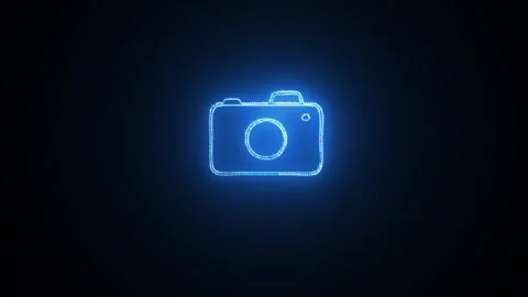 Camera icon 4k Animation. Stock Footage 306029482