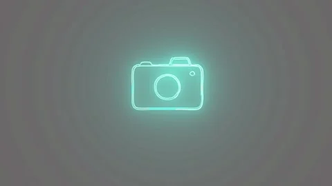 Camera icon 4k Animation. Stock Footage 306029505