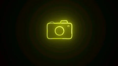 Camera icon 4k Animation. Stock Footage 306029508