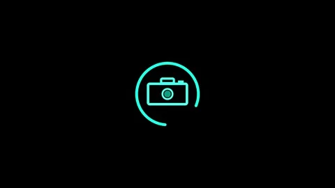 Camera Icon Animation with Uploading Bar Motion – Dynamic Visual Stock Footage 283491689
