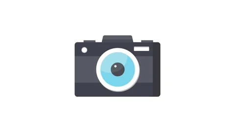 Camera icon animation for video motion graphics Stock Footage 162692547