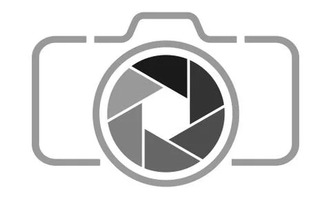 Camera icon with aperture vector illustration イラスト素材
