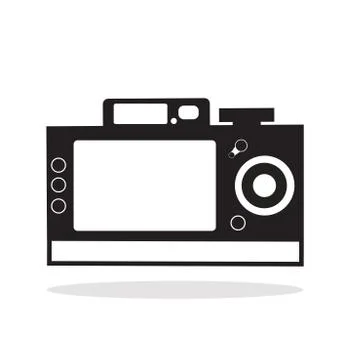 Camera icon back view Stock Illustration