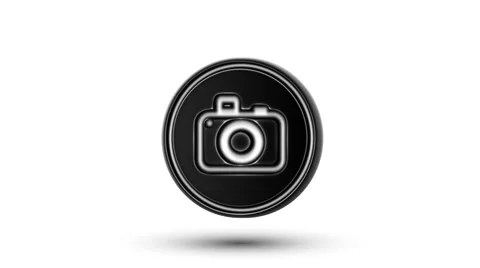 Camera icon on the counter. Looping. Alpha channel. Stock Footage 63162146