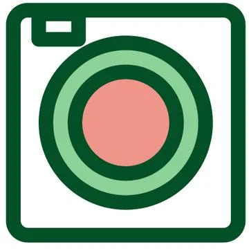Camera icon design flat, Social media sign icon.  Stock Illustration