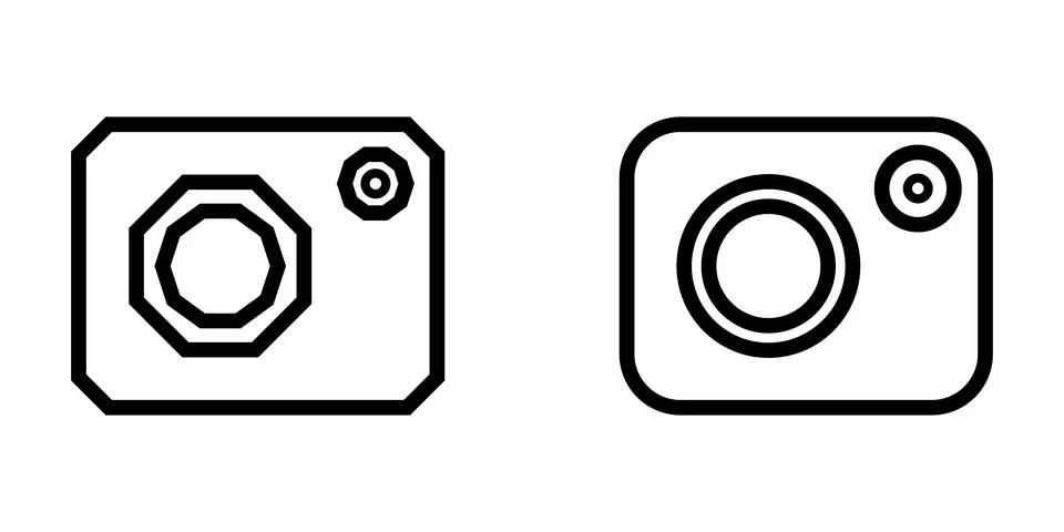 Camera icon design flat vector. Vector illustration. EPS-10 Stock Illustration