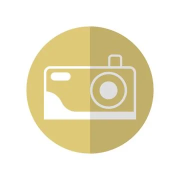 Camera icon design for showing that place can take a picture. Vector illustra Stock Illustration