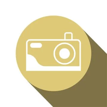 Camera icon design for showing that place can take a picture. Vector illustra Illustrazione stock