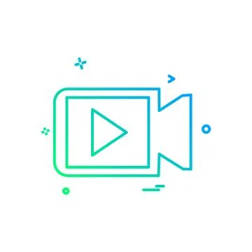 Camera icon design vector Illustrazione stock