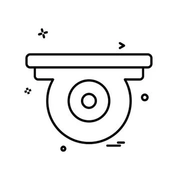 Camera icon design vector Illustrazione stock