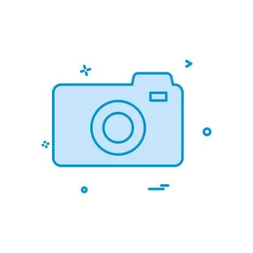 Camera icon design vector Illustrazione stock