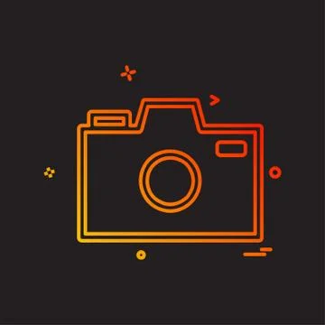 Camera icon design vector 스톡 일러스트