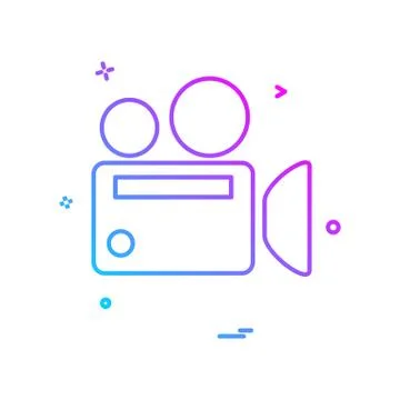 Camera icon design vector Illustrazione stock