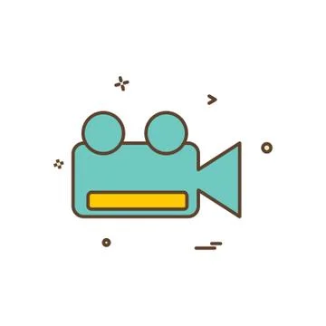 Camera icon design vector Illustrazione stock
