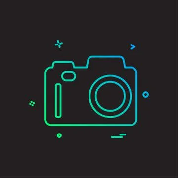 Camera icon design vector 스톡 일러스트
