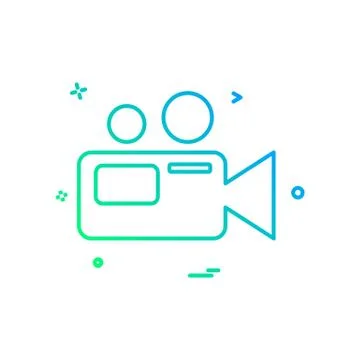 Camera icon design vector Illustrazione stock