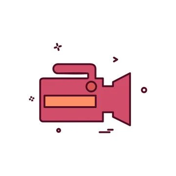 Camera icon design vector Illustrazione stock