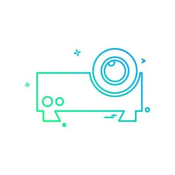 Camera icon design vector Illustrazione stock
