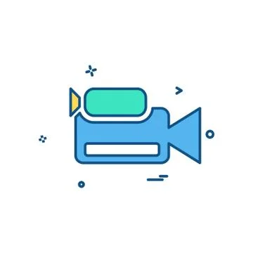 Camera icon design vector Illustrazione stock