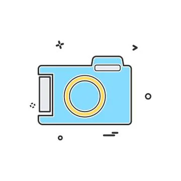Camera icon design vector Stock Illustration