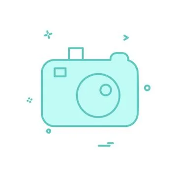 Camera icon design vector Illustrazione stock
