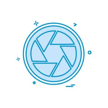 Camera icon design vector Illustrazione stock