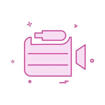 Camera icon design vector Illustrazione stock