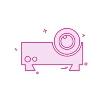 Camera icon design vector Illustrazione stock