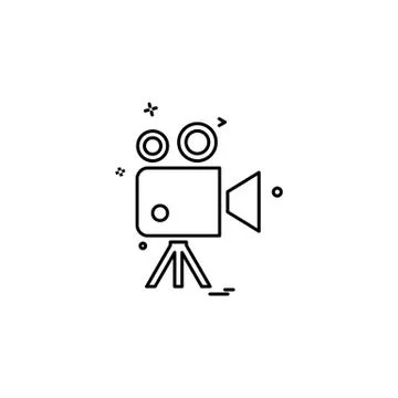 Camera icon design vector Illustrazione stock