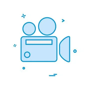 Camera icon design vector Illustrazione stock