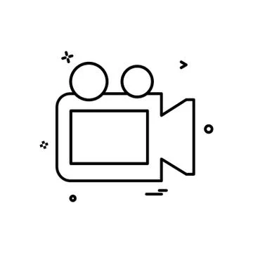Camera icon design vector Illustrazione stock