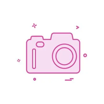 Camera icon design vector Stock Illustration