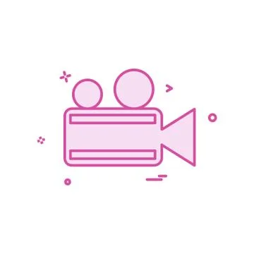 Camera icon design vector Illustrazione stock