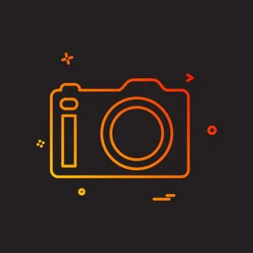Camera icon design vector 스톡 일러스트
