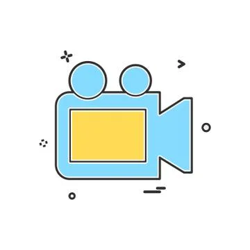 Camera icon design vector Illustrazione stock