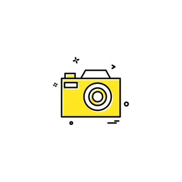 Camera icon design vector Stock Illustration