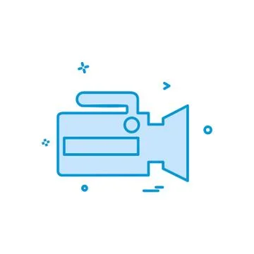 Camera icon design vector Illustrazione stock
