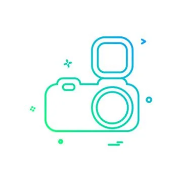 Camera icon design vector Stock Illustration